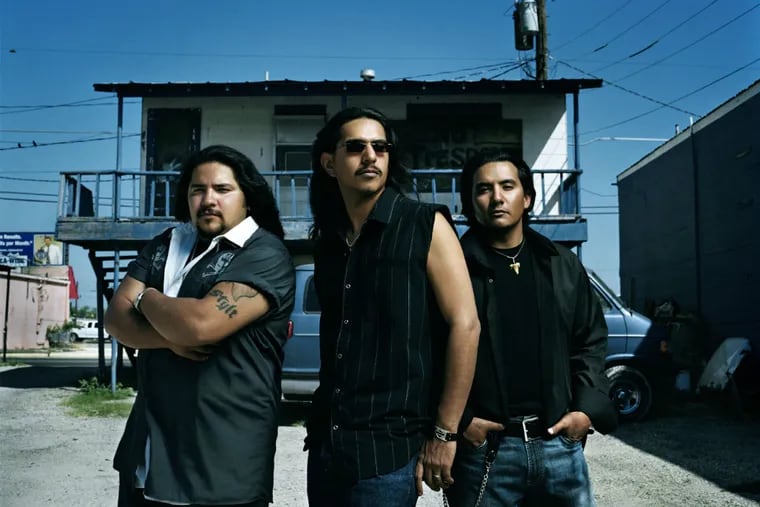 Los Lonely Boys (left to right): Drummer Ringo Garza, Jr.; guitarist Henry Garza; and bassist Jojo Garza. They played at Havana in New Hope on Saturday night, July 18, 2016.