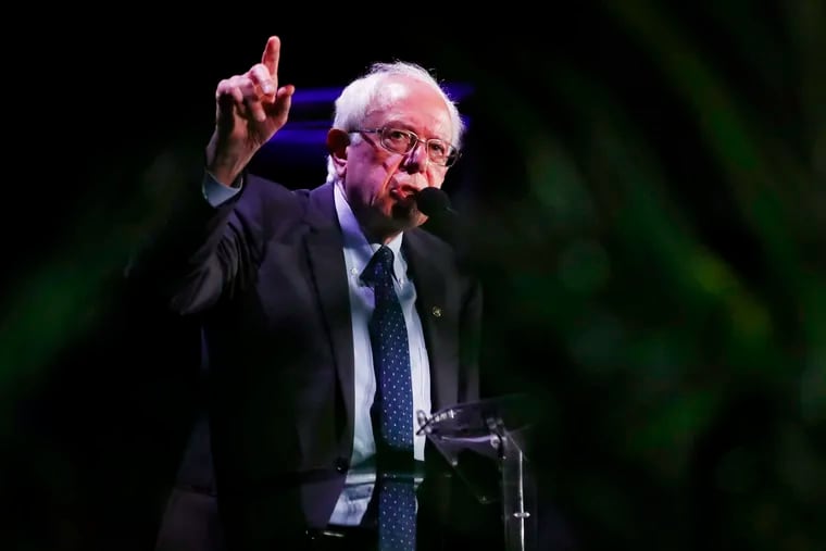 Democratic presidential candidate Sen. Bernie Sanders, I-Vt.,speaks during a forum on Friday, June 21, 2019. On Monday he proposed wiping out $1.6 trillion in student loan debt.