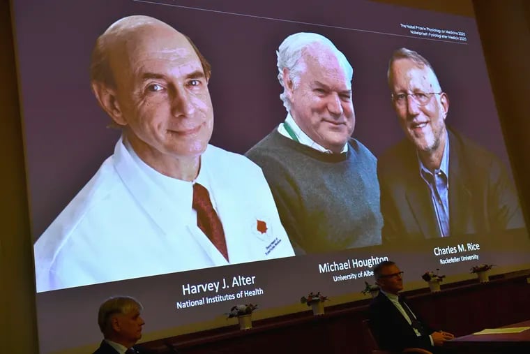 The 2020 Nobel laureates in Physiology or Medicine were announced during a news conference at the Karolinska Institute in Stockholm, Sweden, on Monday. The prize has been awarded jointly to Harvey J. Alter, lMichael Houghton, and Charles M. Rice.