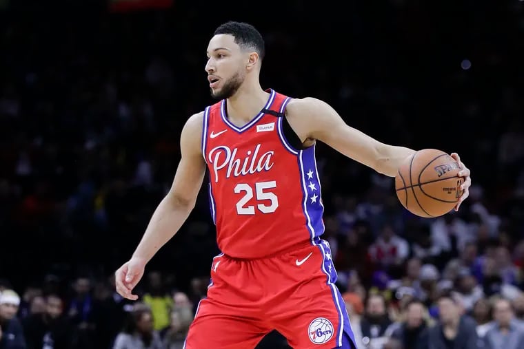 Sixers guard Ben Simmons did not accompany the team on its four-game West Coast trip.
