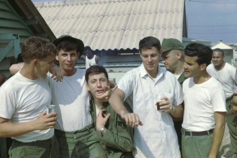 U.S. Air Force Sgt. Bob Connor (second from left) with fellow service members at Bien Hoa Air Force Base in Vietnam in 1967.