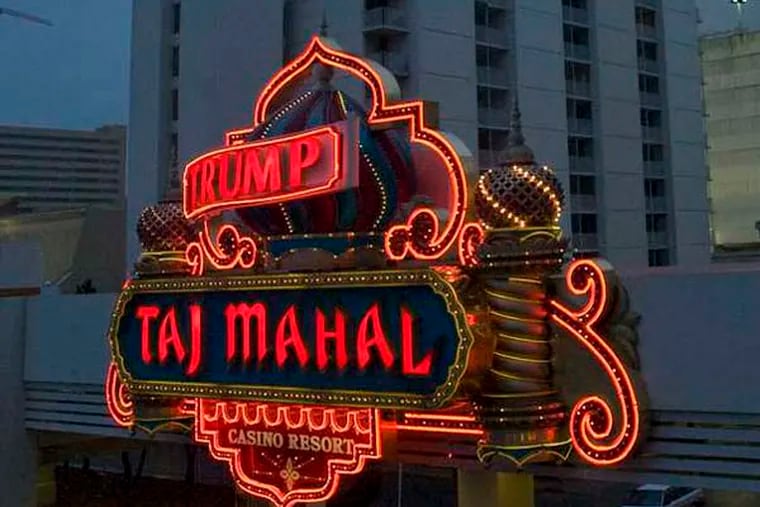 Exterior of the Trump Taj Mahal. (Clem Murray / Staff Photographer)