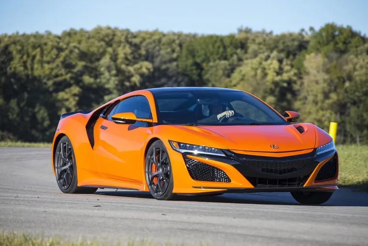 The 2019 Acura NSX is a ground-hugging two seater designed mainly to blur the scenery.