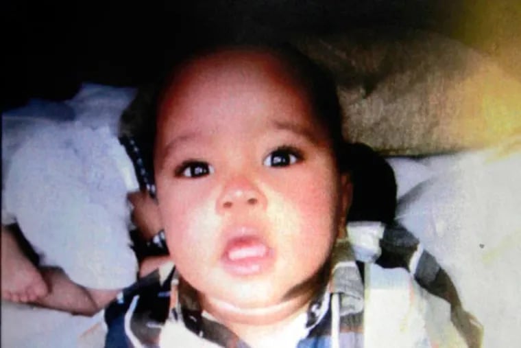 Hamza Ali, a 7-month-old Upper Darby infant, has been kidnapped and is believed dead, police said. The mother's boyfriend is in custody in York County, where the baby is believed to have been buried, August 7, 2013. ( DAVID SWANSON / Staff Photographer )
