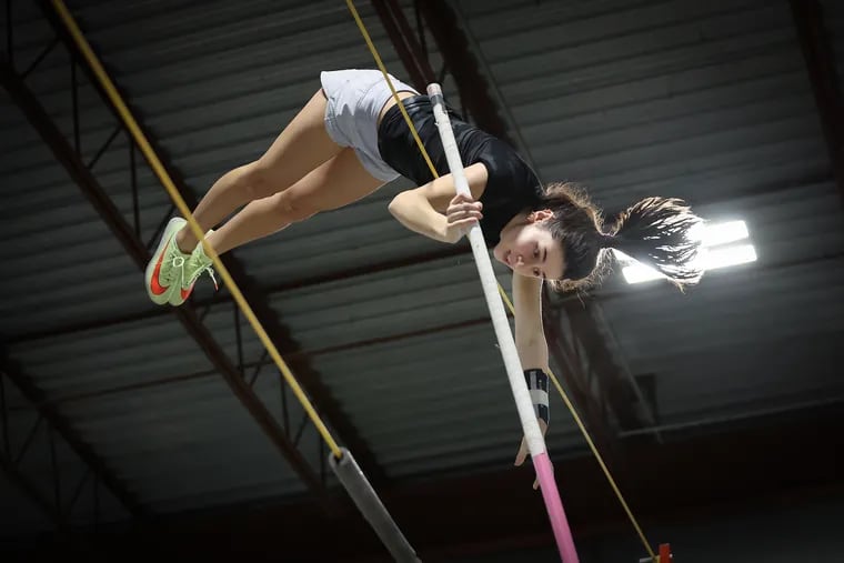 Mount St. Joseph Academy pole vaulter Veronica Vacca recently set a state record in the event.