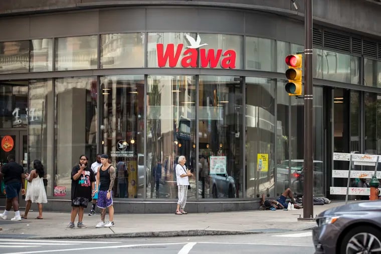 The Wawa location at 12th and Market Streets in Center City is one of two slated for closure. Mayor Jim Kenney deflected the suggestion that the moves were a "bad omen" for Philadelphia.