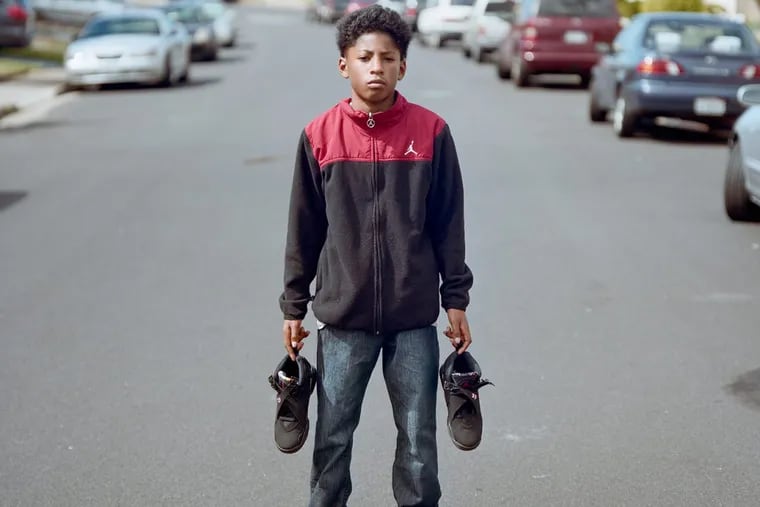 From the Philadelphia Photo Arts exhibit, &quot;Nobody,&quot; a collection photos and found objects by Bay Area photographer Mark Jayson Quines about the impact of Air Jordans as a status symbols in inner city neighborhoods.