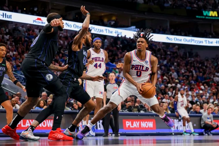 76ers guard Tyrese Maxey will miss his second straight game with a concussion, which he suffered in Sunday's win over the Dallas Mavericks.