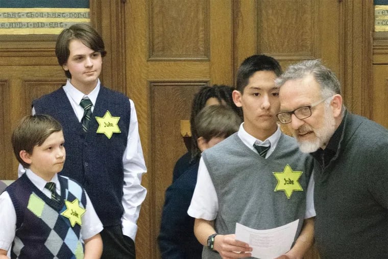 Members of the Keystone State Boychoir rehearse "The Boys of Vedem" with director Whit MacLaughlin.