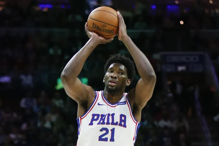 Sixers center Joel Embiid is listed as questionable for the Jazz game.