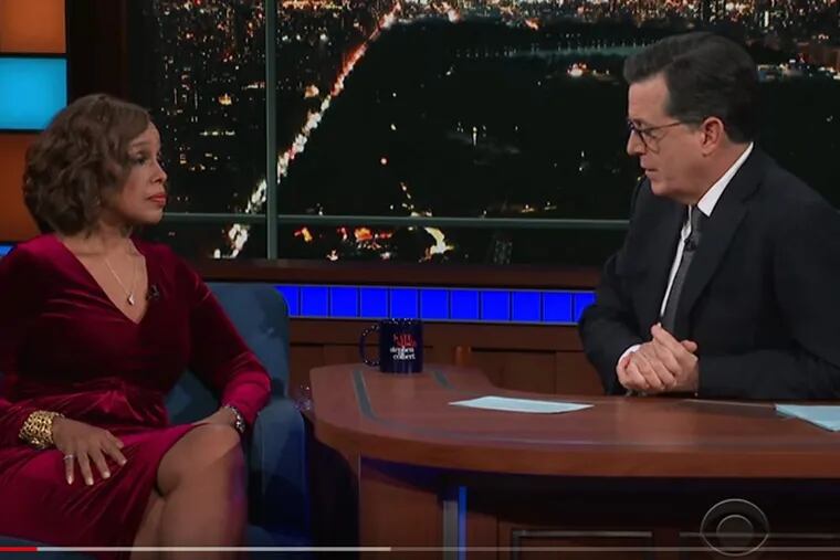 Gayle King appears on “The Late Show With Stephen Colbert.”