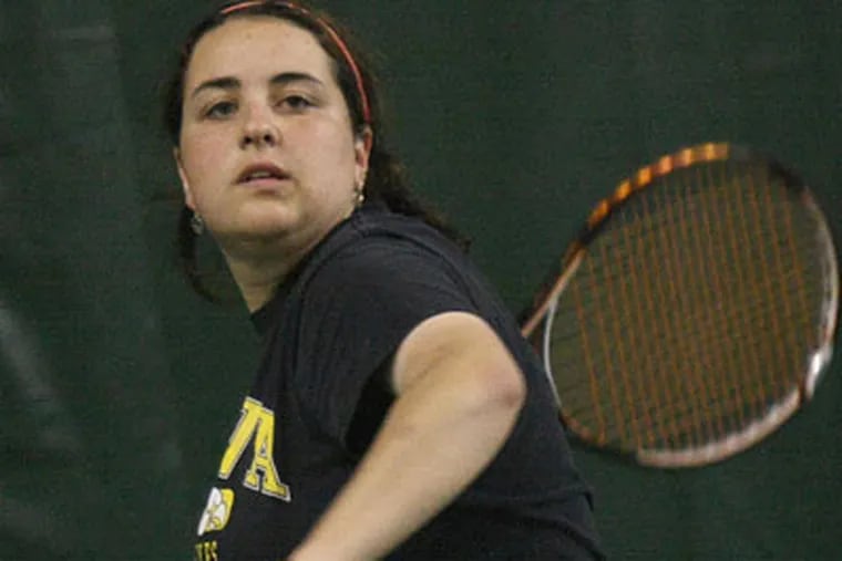 Wissahickon senior Claire Uhle has qualified for the boys' state doubles' tournament with partner Ricardo Prince. (Lou Rabito/Staff)