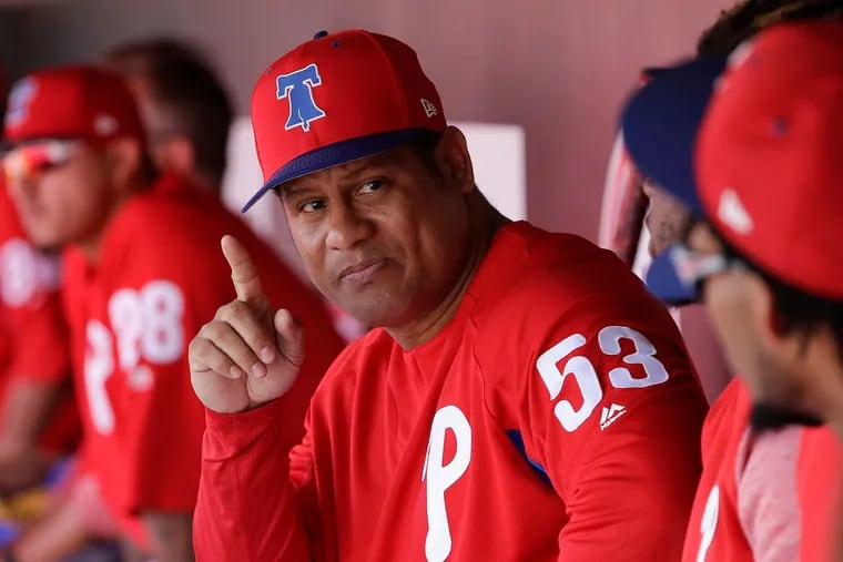 Bobby Abreu was a special guest instructor for the Phillies during spring training earlier this year.