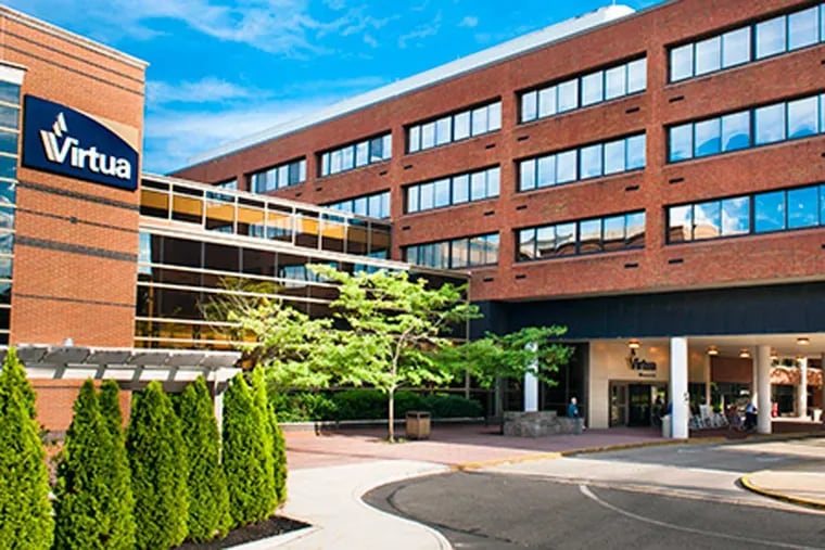Virtua Memorial Hospital in Mount Holly, New Jersey.