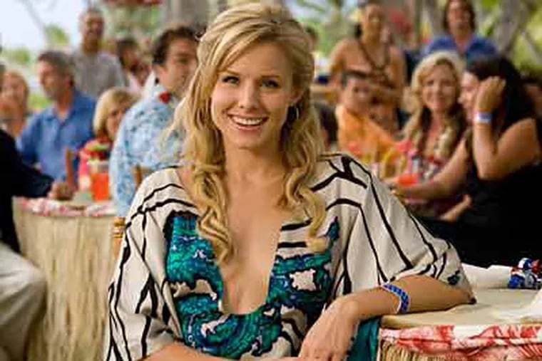 DVD sales have become so important that actors actively promote new movies.  Recently, Kristen Bell talked about 'Forgetting Sarah Marshall.'
