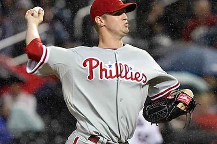 Kyle Kendrick will start this afternoon's game against the Mets at Citi Field. (AP file photo / Seth Wenig)