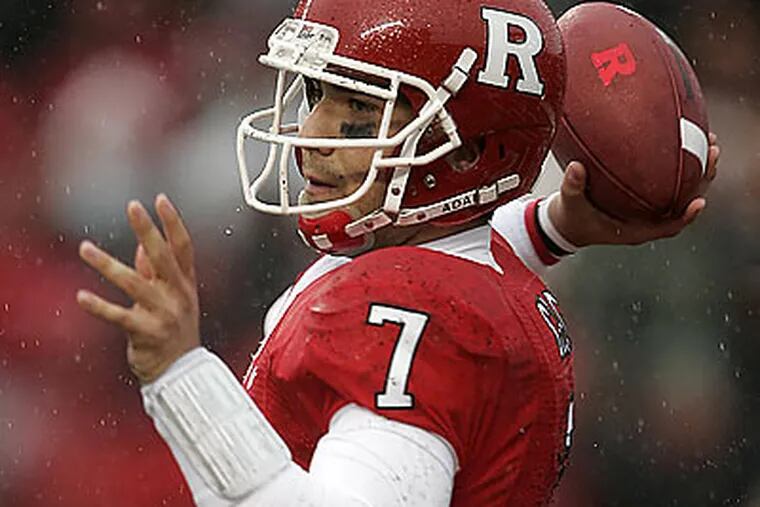 Tom Savage was a freshman all-America at Rutgers, but he lost his starting job last fall. (Rich Schultz/AP file photo)