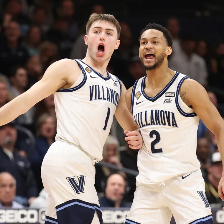 Villanova's Brendan Hausen,(left) and Mark Armstrong plan to test their mettle in the NCAA's transfer portal and the upcoming NBA draft evaluations, respectively.