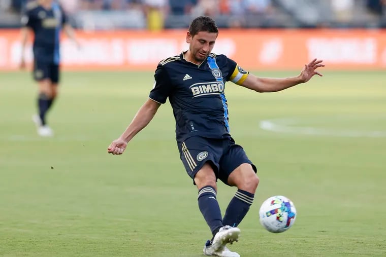 Alejandro Bedoya has played just 16 minutes over the Union's last four games because of a hip flexor strain.