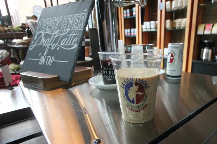 Draft latte at La Colombe in Fishtown.