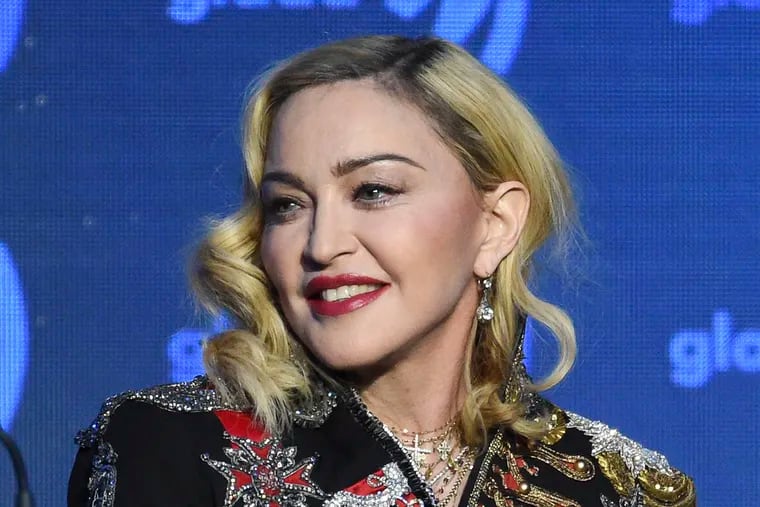 Madonna appears at the GLAAD Media Awards in New York in 2019. She is now set to bring her career-spanning "Celebration" tour to Philly on Jan. 25. Evan Agostini / Invision
