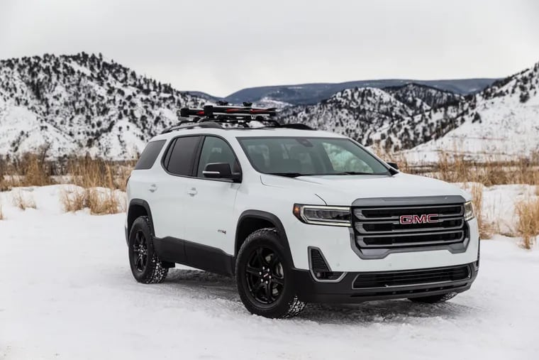 The 2020 GMC Acadia AT4 seems like it would have a four-cylinder engine and automatic transmission, but that's not what the designator is about.