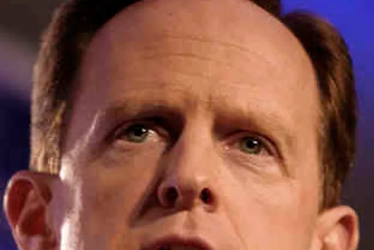 Toomey: Spurred by Specter's vote for stimulus.