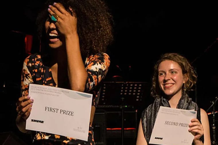 Alita Moses (left) took first place in the Shure Montreaux Jazz Voice Competition.