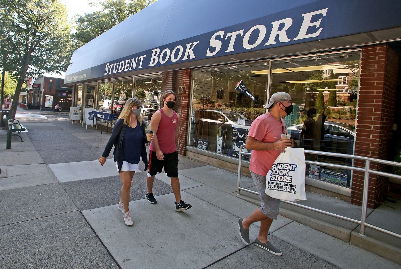 The Student Book Store on College Avenue across the street from the Penn State University campus on Aug. 18, 2020. 