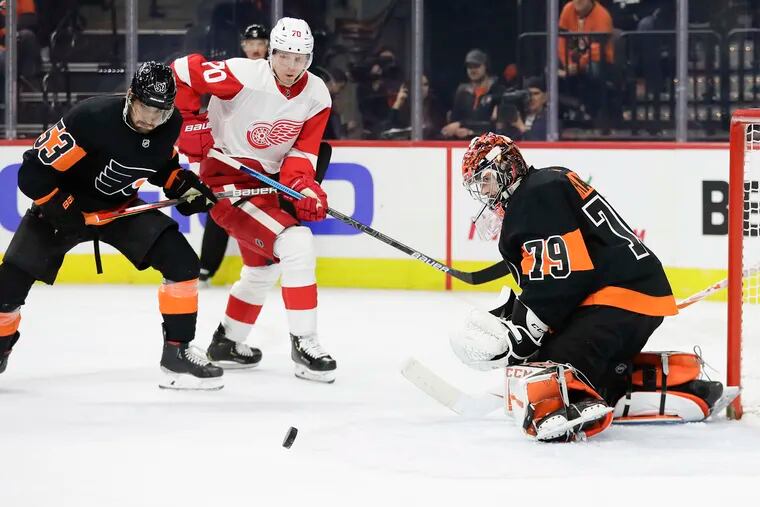 Flyers goaltender Carter Hart has been remarkably good at home. But with no home games in the NHL's resumed season, will be stand out or struggle?