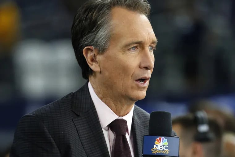 ESPN's Jason Witten hopes to avoid the animosity NBC's Cris Collinsworth earned among Eagles fans while calling last year's Super Bowl, but said booing fans are just part of the game. 