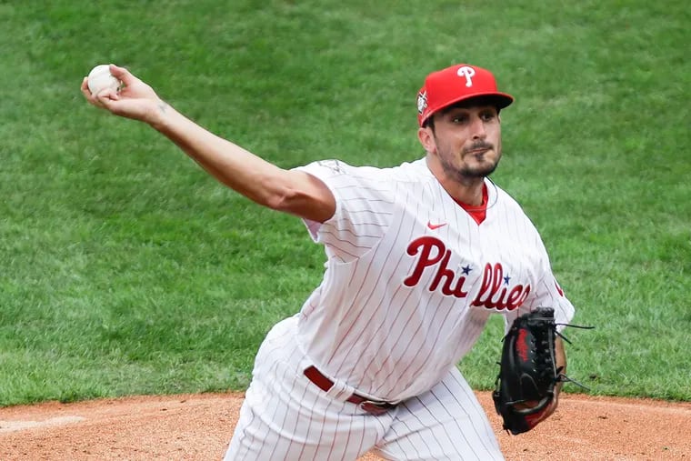 Phillies pitcher Zach Eflin could end up in a relief role in the regular-season finale.