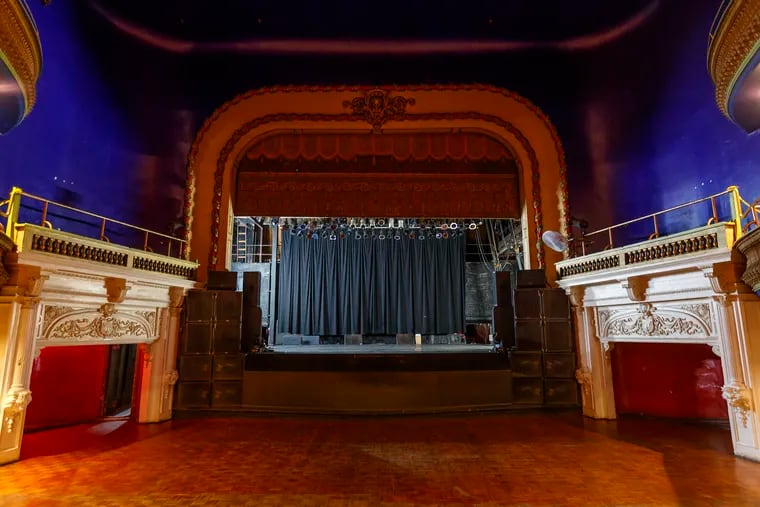 Looking at the stage of the Trocadero from the back of the house. The history of the Trocadero, storied music venue that's over 100 years old and has been a rock club for over 30 years.