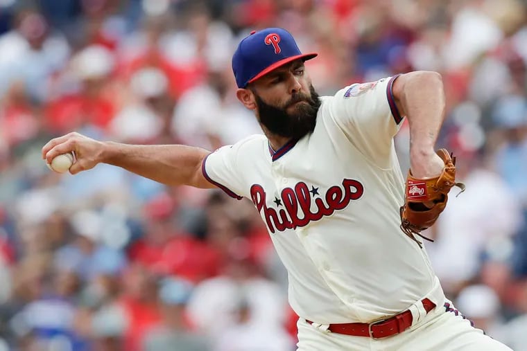 Jake Arrieta had his best outing in a month despite battling a bone spur.