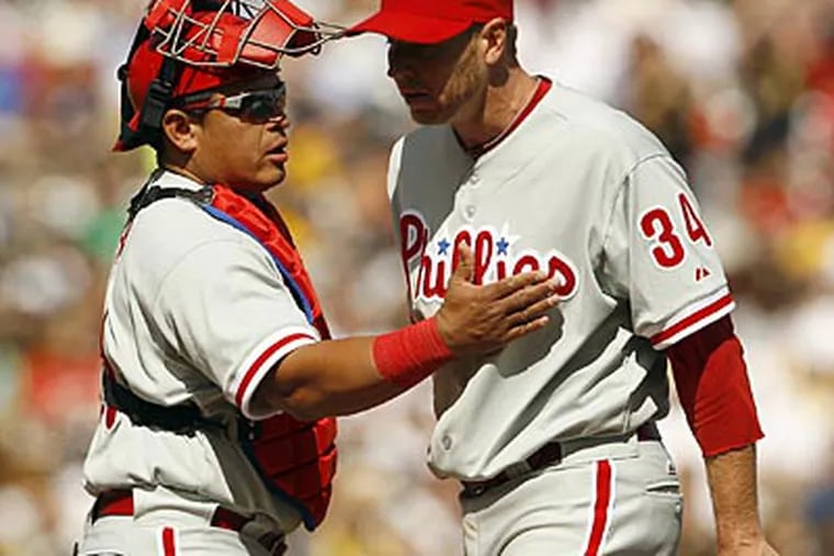 Roy Halladay allowed eight runs on 12 hits against the Braves on Wednesday. (Yong Kim/Staff file photo)