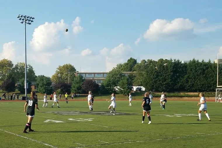 Nellie Manalo-LaManna had seven saves for Bishop Eustace in a 2-0 shutout win over Seneca. Olivia Hansen and Michaela Salvati each scored goals in the victory.
