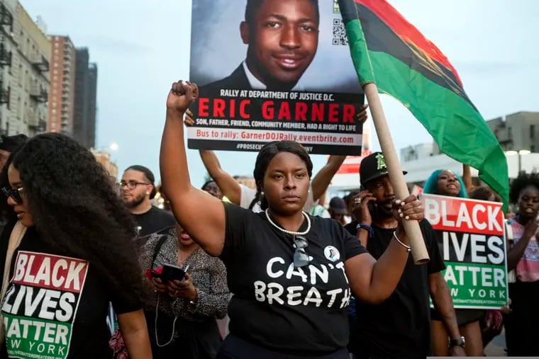 A Black Lives Matter protest in New York on July 16.