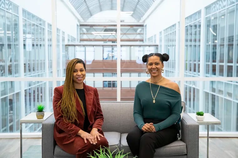 Vania Abdul-Badee (left) and Dania Ceruti of 360 Marketing & PR, one of the seven marketing firms selected to help New Jersey's small businesses with free online support services as part of a program run by the New Jersey Economic Development Authority.