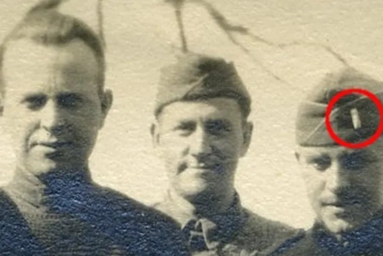 Pvt. George Wills (center) with other men from the 82nd Infantry Division.