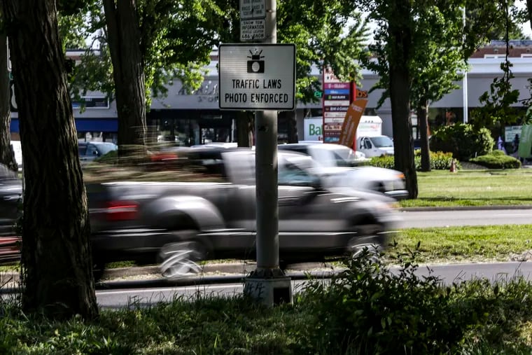 Traffic on the the Boulevard near McGee Avenue. On Saturday, violators should expect fines from speed cameras following the expiration of a 60-day warning period.