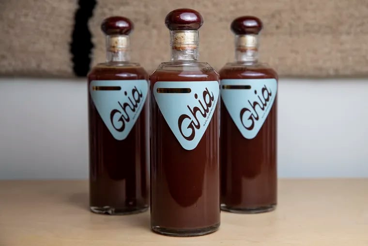 Ghia, a non-alcoholic apéritif, displayed at Yowie, in Philadelphia, Pa., on Tuesday, Dec., 7, 2021.