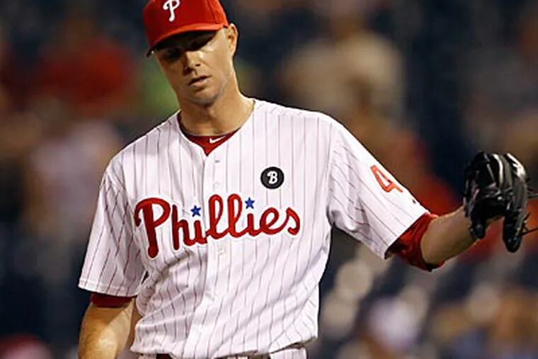 Phillies closer Ryan Madson blew his first save opportunity of the season on Thursday night. (Yong Kim/Staff Photographer)
