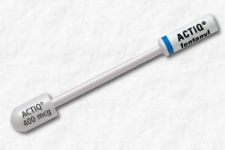 Actiq, a painkiller lozenge that is often referred to as a "fentanyl lollipop," is a fast-acting, powerful opioid that is absorbed through the mouth.