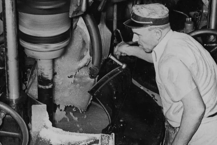 Sugar production in 1943 at the Pennsylvania Division of the National Sugar Refining Co., now the site of SugarHouse Casino.