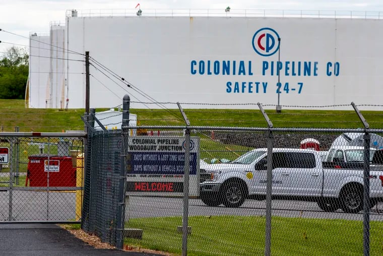 The Colonial Pipeline Co. Woodbury Junction tank farm in West Deptford on Monday.