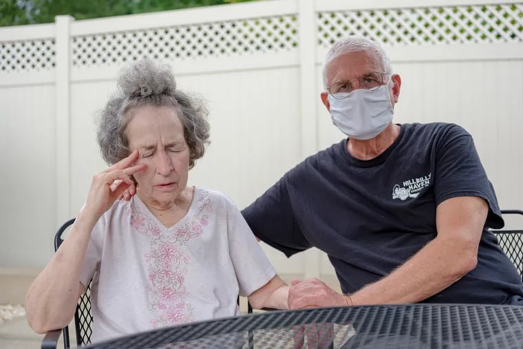 Pat Loughney (right) cared for his wife, Candy, in their home until she became ill after eating medicated soap. Candy is one of 280,000 Pennsylvanians over the age of 64 living with Alzheimer’s disease, the most common cause of dementia.