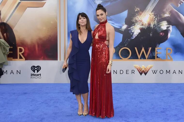 Director Patty Jenkins, left, and actress Gal Gadot arrive at the world premiere of &quot;Wonder Woman&quot; at the Pantages Theatre on Thursday, May 25, 2017, in Los Angeles. (Photo by Jordan Strauss/Invision/AP)