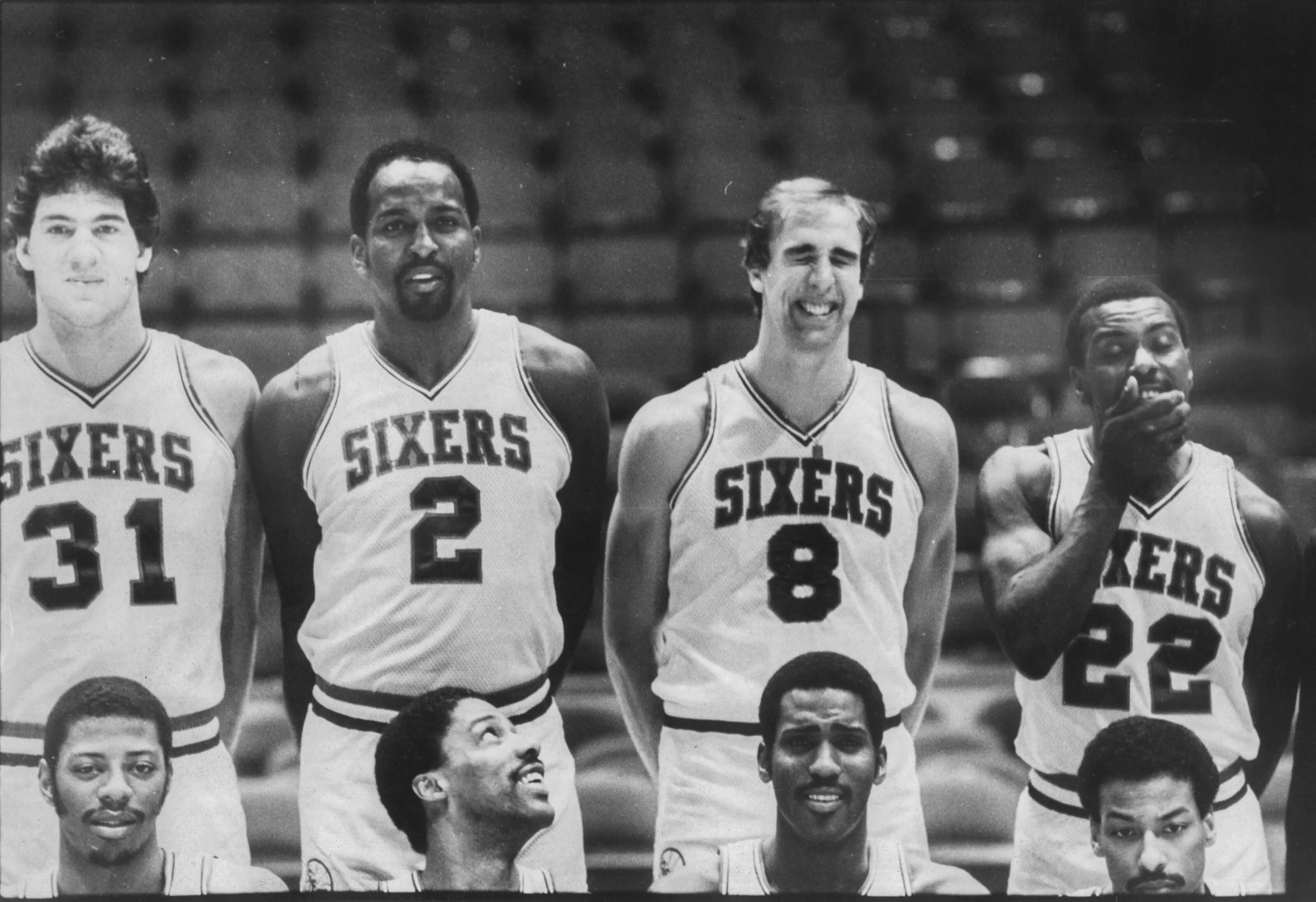 1982-83 PHILADELPHIA 76ERS NBA CHAMPS 8X10 TEAM PHOTO JULIUS ERVING DR J  TONEY