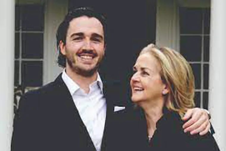 Harry Cunnane and his mother and co-author, U.S. Congresswoman Madeleine Dean.