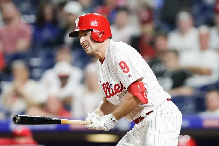Phillies reserve Phil Gosselin connected with the Phillie Phanatic before he was born.